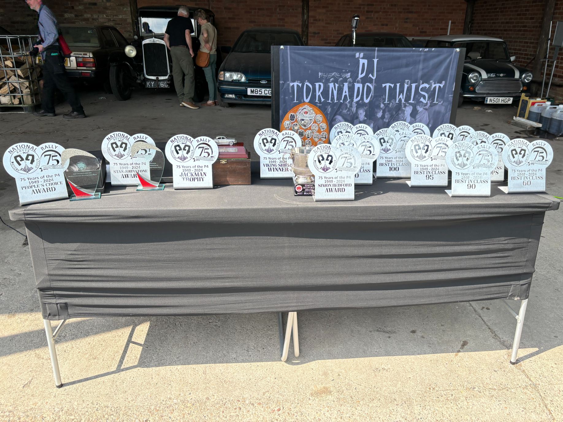 Trophies and DJ deck